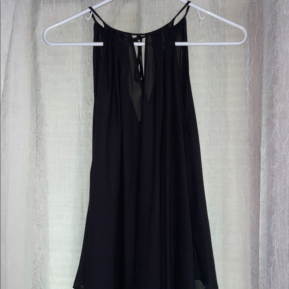 Women’s Black High Neck Tank Top